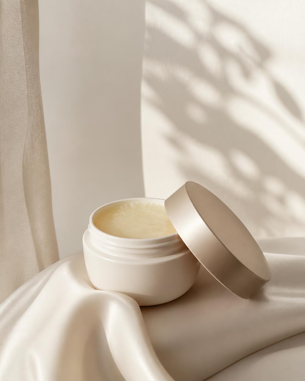 Arizele beauty edit styled on ivory silk